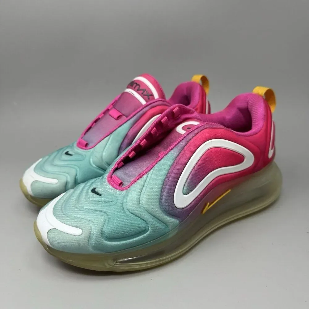 Nike Air Max 720 Shoes Womens Sz 6.5 Pink Blue Aqua Gradient CJ0567-300 Sneaker